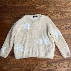 Fab’rik star sweater, cream/white